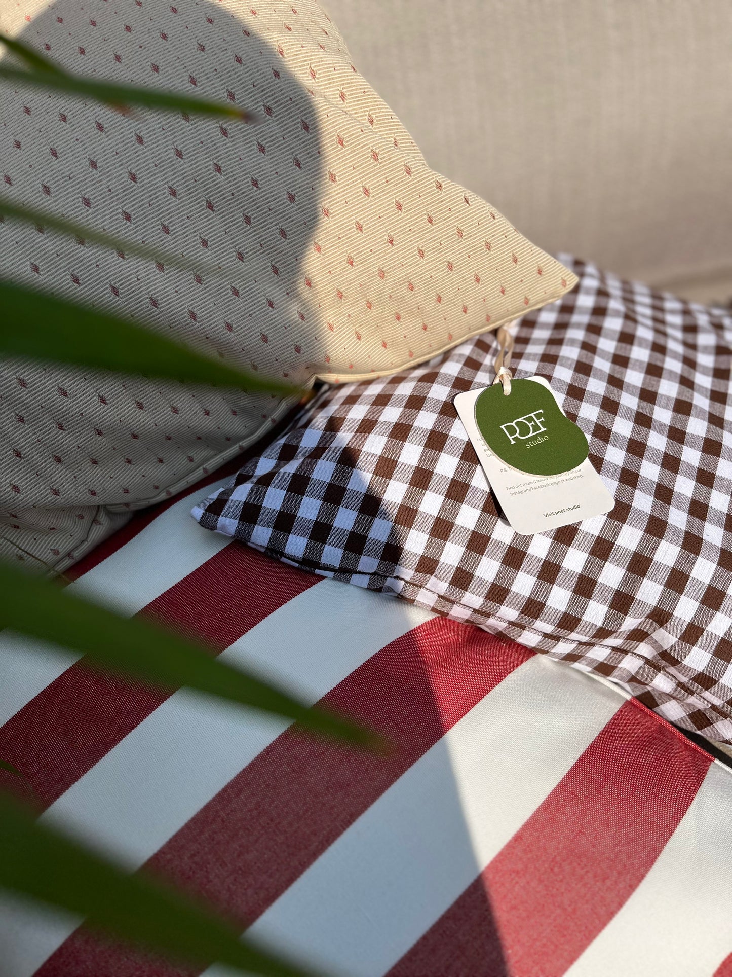Red Stripe Pouf - 10β¬ DISCOUNT
