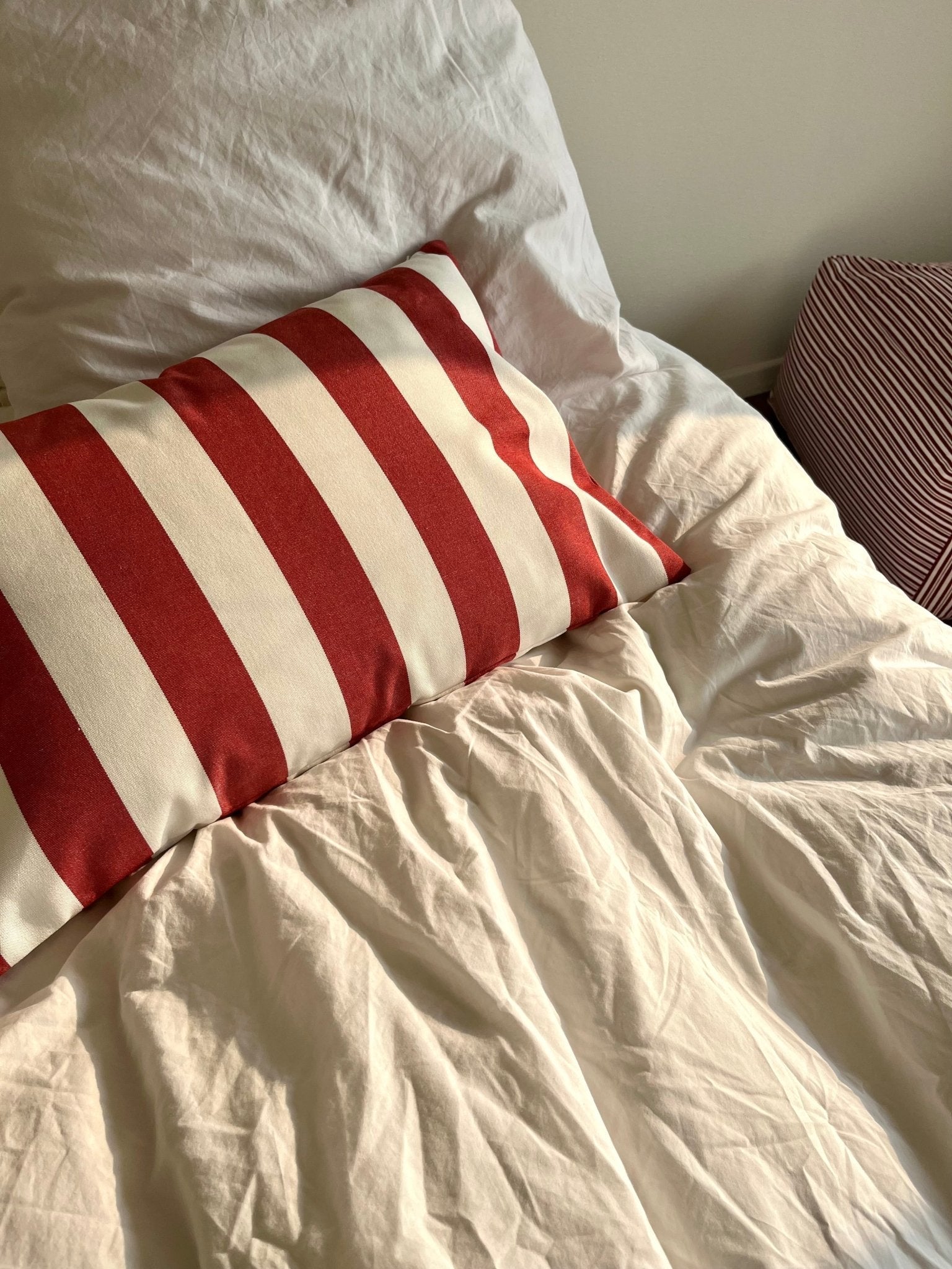 Red Stripe Cushion - POEF