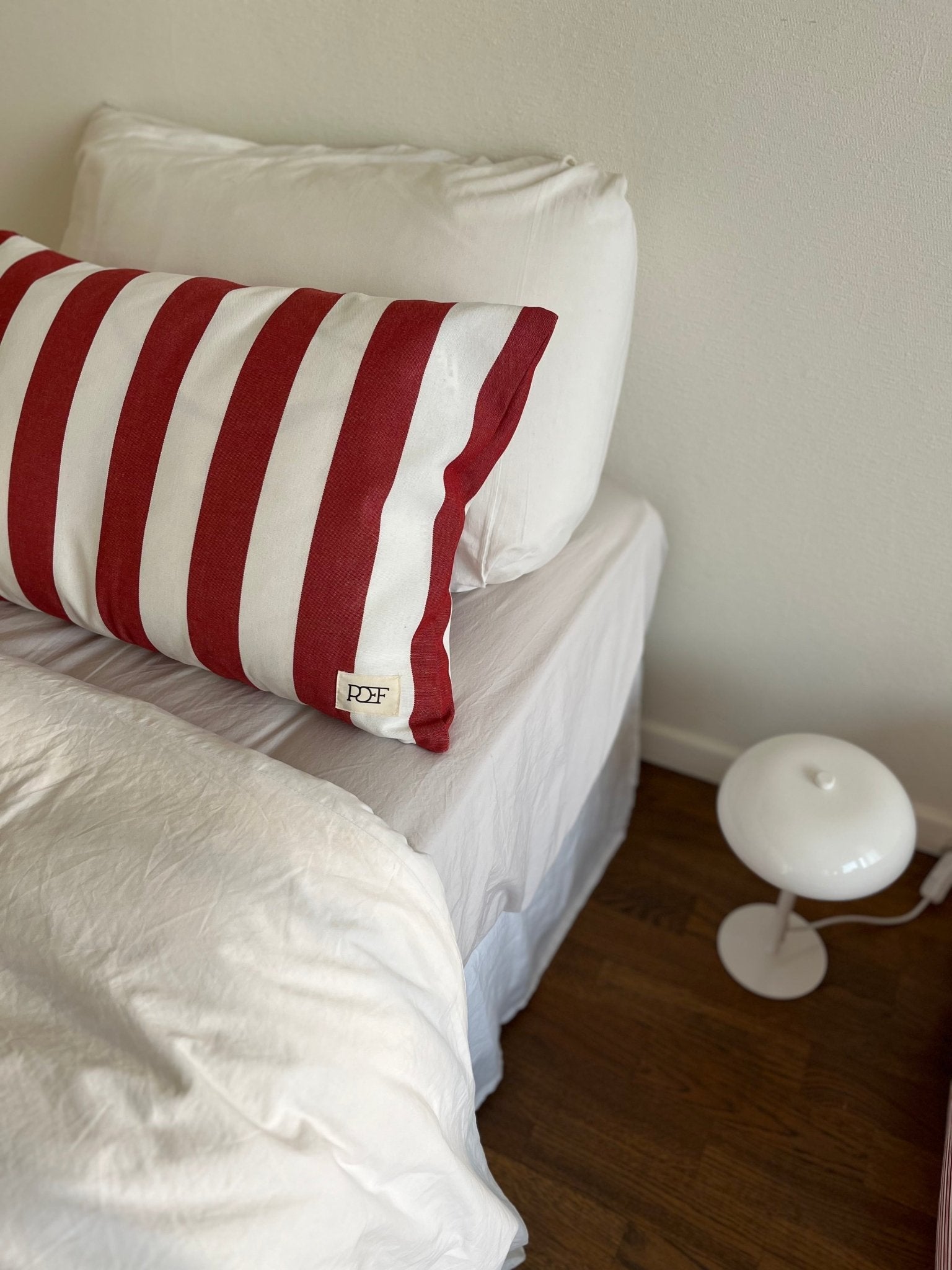 Red Stripe Cushion - POEF